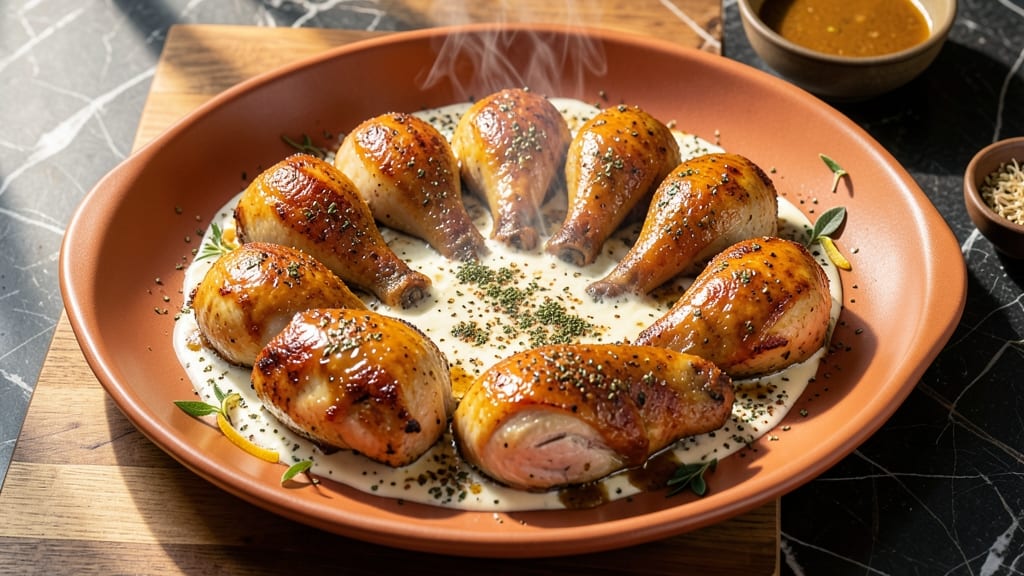 Anglo-Indian Chicken Roast Recipe: Spiced Yogurt Marination Meets Crispy Za'atar Crust