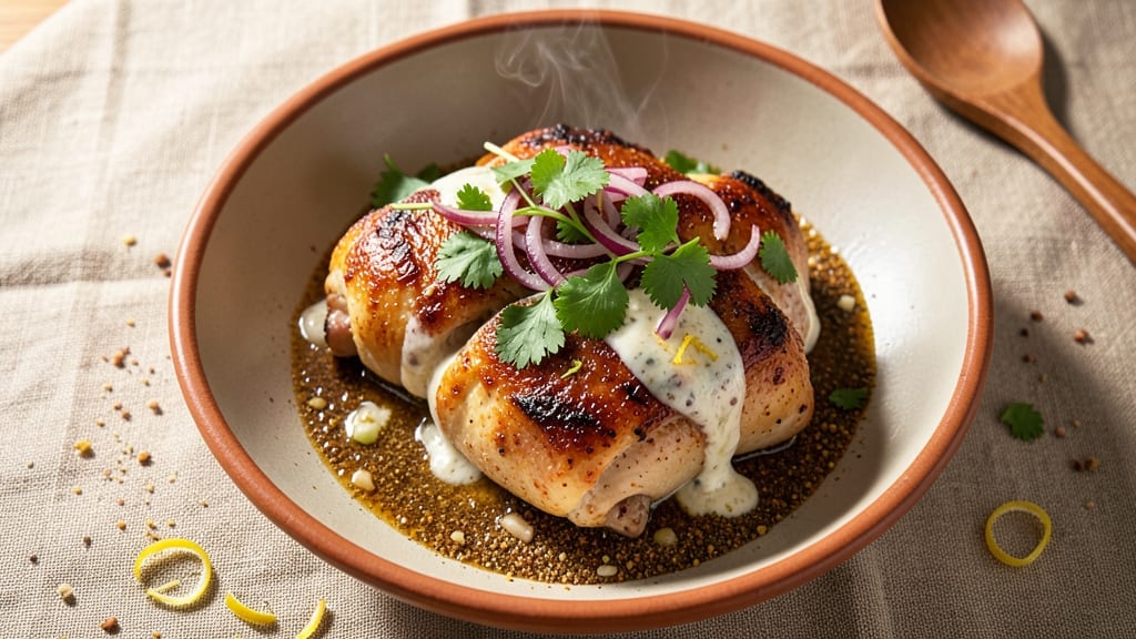 Authentic Chicken Ghee Roast Recipe: Indian-Style Spiced Crust With Foil-Sealed Moisture
