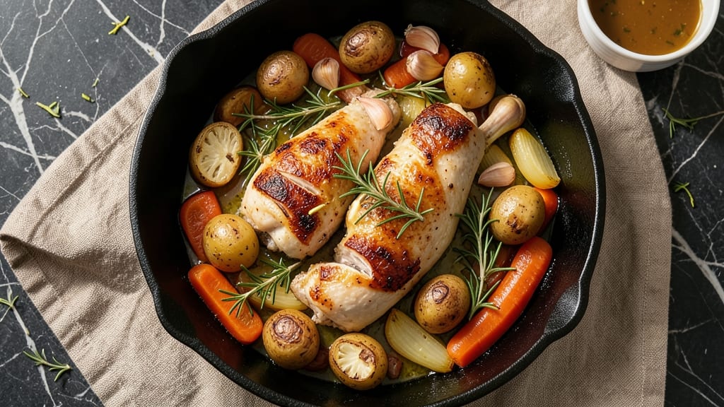 Baked Chicken One Pan Recipe: High-Heat Roast for Crispy Skin and Juicy Centers