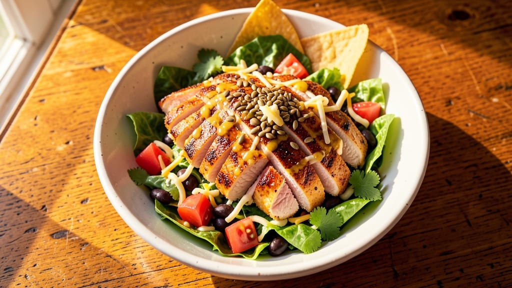 Applebee's Southwest Chicken Salad Recipe: Crunchy Tortilla Strips and Creamy Avocado Dressing