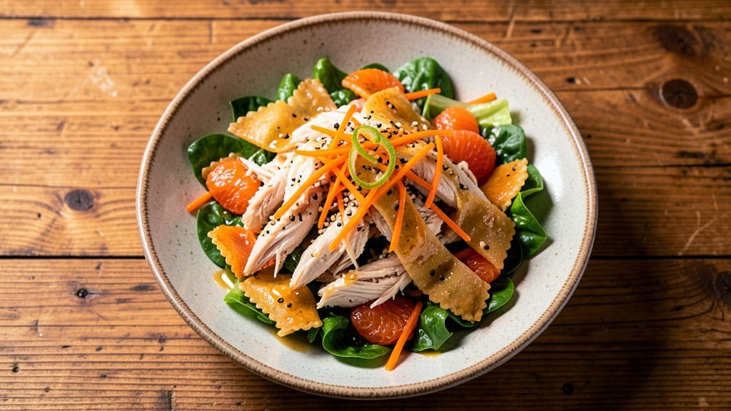 Applebee's Asian Chicken Salad Copycat Recipe: Crunchy Wonton Crust Meets Sweet Chili Magic