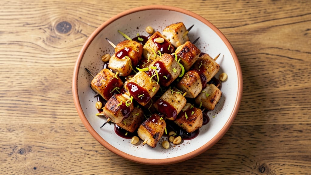 Air Fry Chicken Skewers Recipe: Smoky Garlic and Lemon Zest Bites
