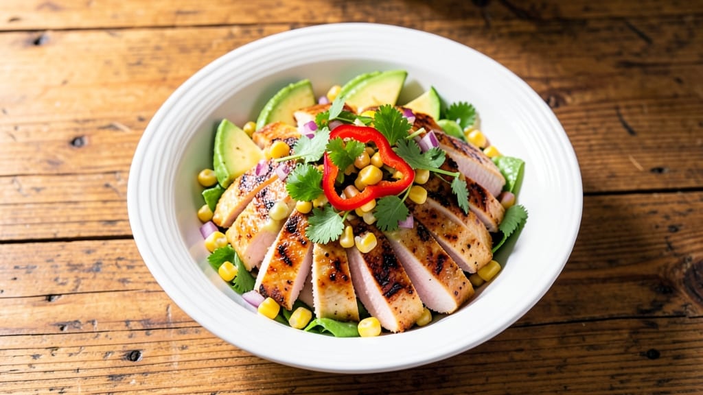 Avocado Corn Chicken Salad Recipe: Bright Tri-Color Crunch With Zesty Lime Vinaigrette