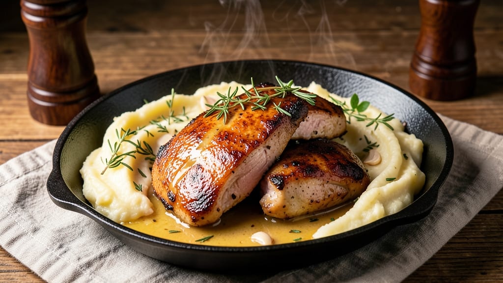 Babe's Chicken Dinner Mashed Potato Recipe: One-Pan Feast With Buttery Gravy