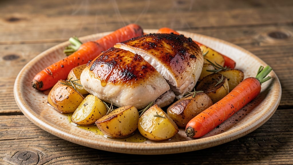 Baked Chicken Breast With Potatoes And Carrots Recipe: One-Tray Roast Dinner Magic