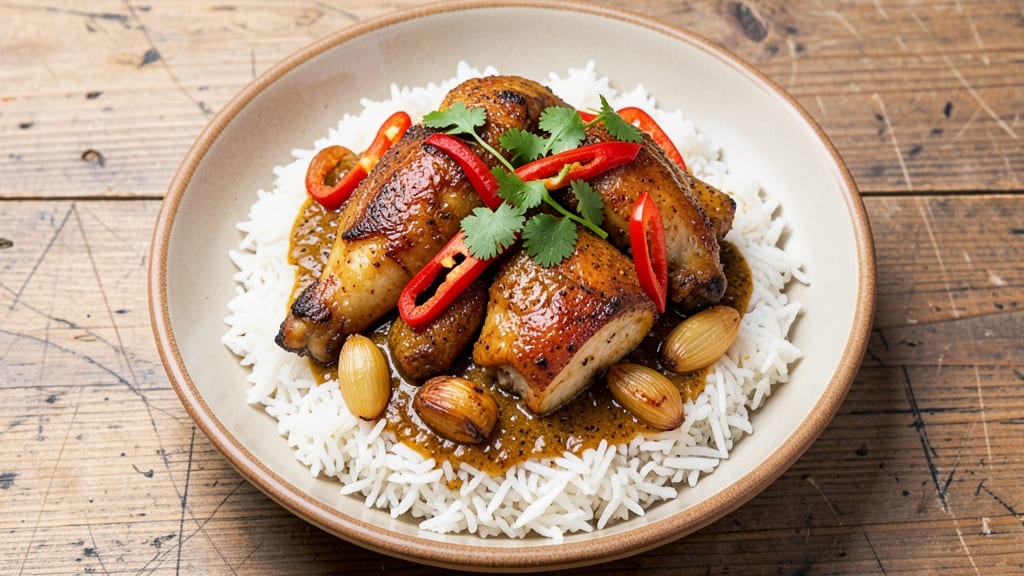 Baked Curry Chicken and Rice Recipe: One-Pan Spiced Harmony with Golden Crisp