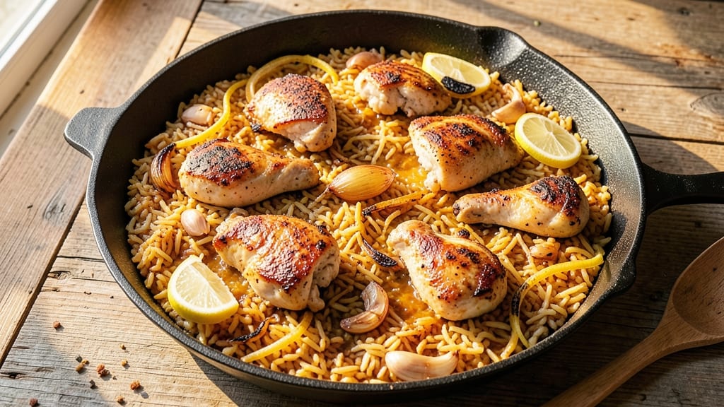 Baked Chicken Paella Recipe: Saffron-Infused One-Pan Masterpiece