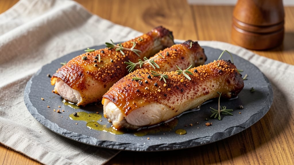 Air Fried Bone-In Chicken Thighs Recipe: Smoky Paprika Crust Locks in Juice