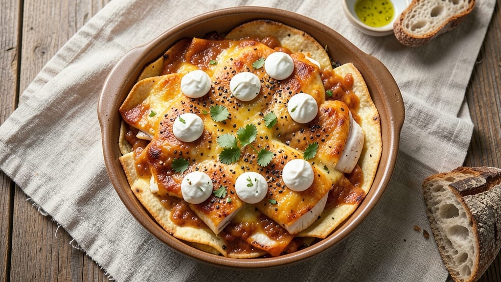 Baked Chicken Enchilada Casserole Recipe: Cheesy Tortilla Layers Baked to Bubbly Perfection