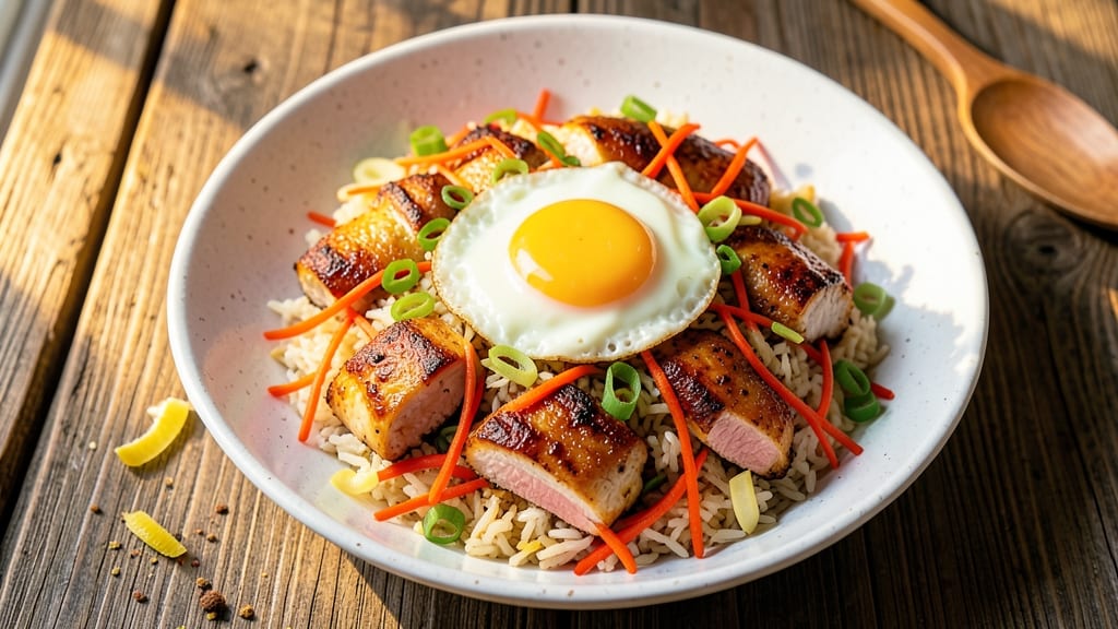Baked Chicken Fried Rice Recipe: Crispy Topping and One-Pan Magic