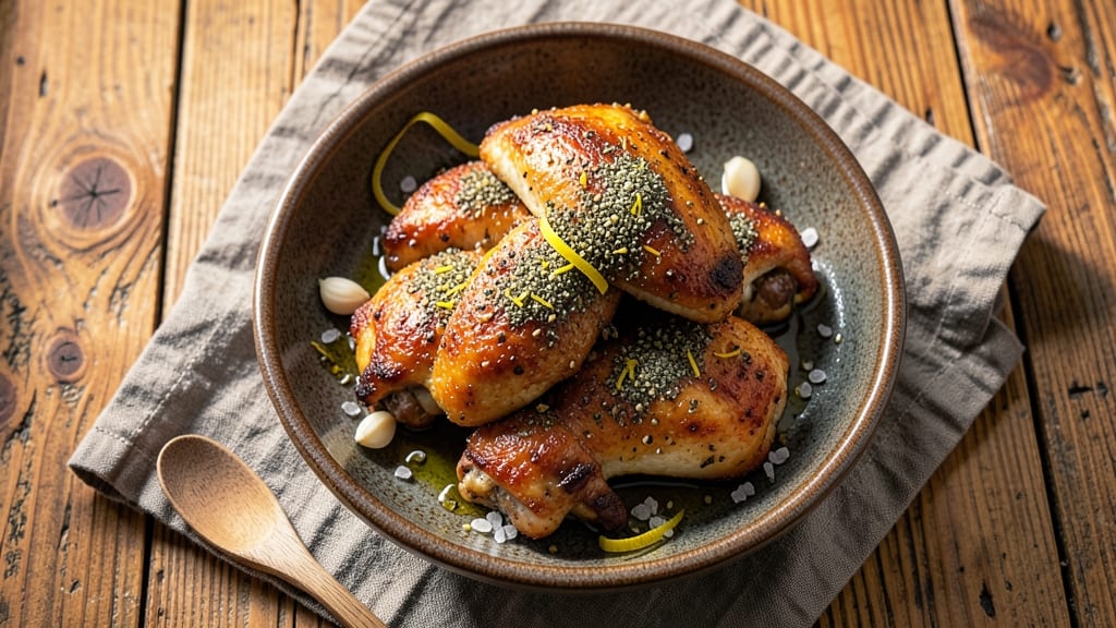 Air Fry Chicken Quarters Recipe: Za'atar-Kissed Crunch and Foil-Sealed Moisture