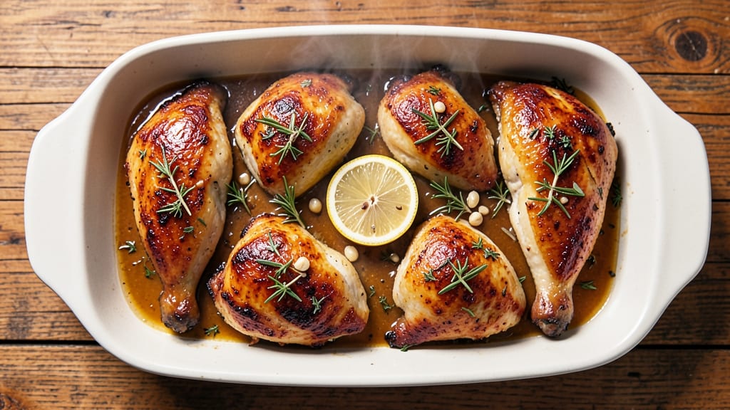 Baked Honey Lemon Chicken Recipe: Bright Citrus Glaze That Shines Through Crispy Skin