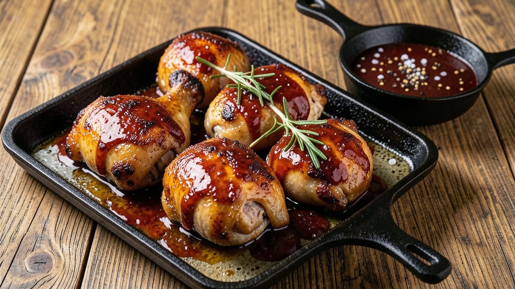 Baked Chicken Thighs With Barbecue Sauce Recipe: Smoky-Sweet Glaze Locks in Juice