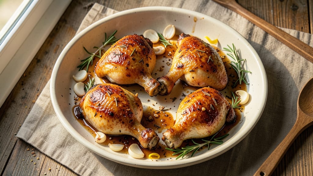 Baked Whole Chicken Legs Recipe: Honey-Glazed Crisp With Foil-Steamed Tenderness