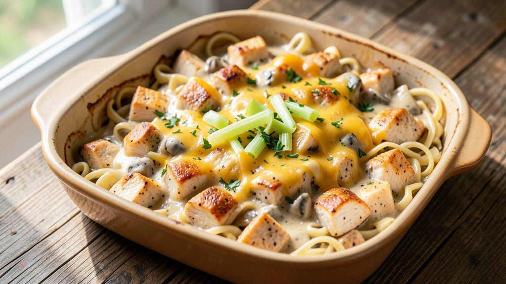 Campbell's Cream of Mushroom Chicken Casserole Recipe: One-Pot Baked Bliss With Crispy Celery Crown