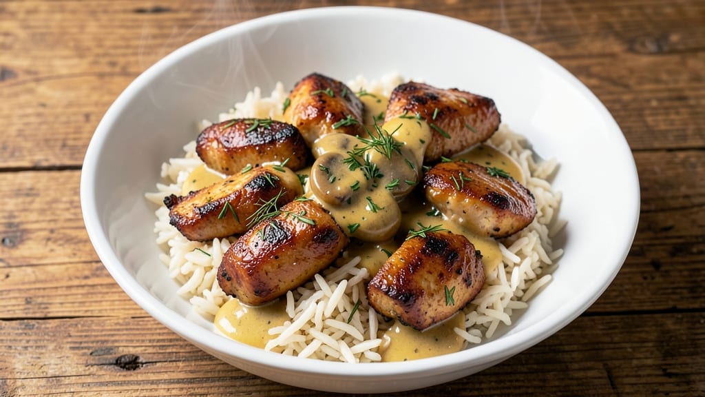 Campbell's Supper Bakes Herb Chicken with Rice Copycat Recipe: One-Pan Creamy Herb Crunch
