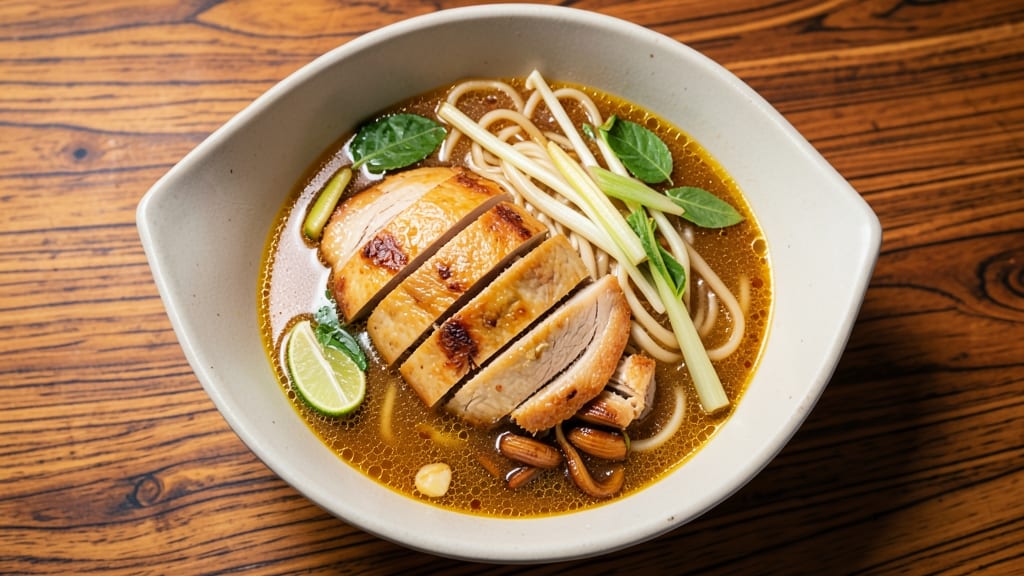 Authentic Thai Chicken Noodle Soup Recipe: Fragrant Lemongrass and Galangal Broth Magic