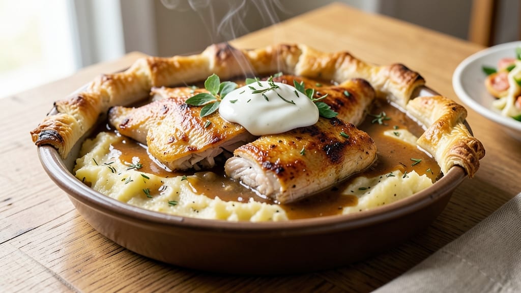 Aussie Chicken Pie Recipe: Golden Pastry Crust with Foil-Sealed Juiciness
