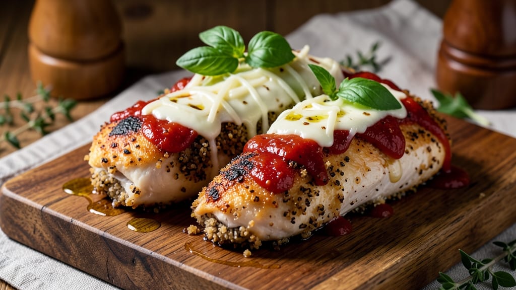 Baked Stuffed Chicken Parmesan Recipe: Triple-Crusted Crunch With Foil-Sealed Moisture