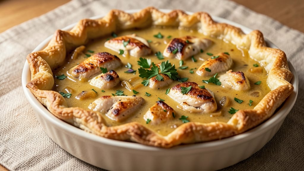 Mrs Budd's Chicken Pot Pie Copycat Recipe: Crispy Celery Crown Over Herbed Creamy Bliss