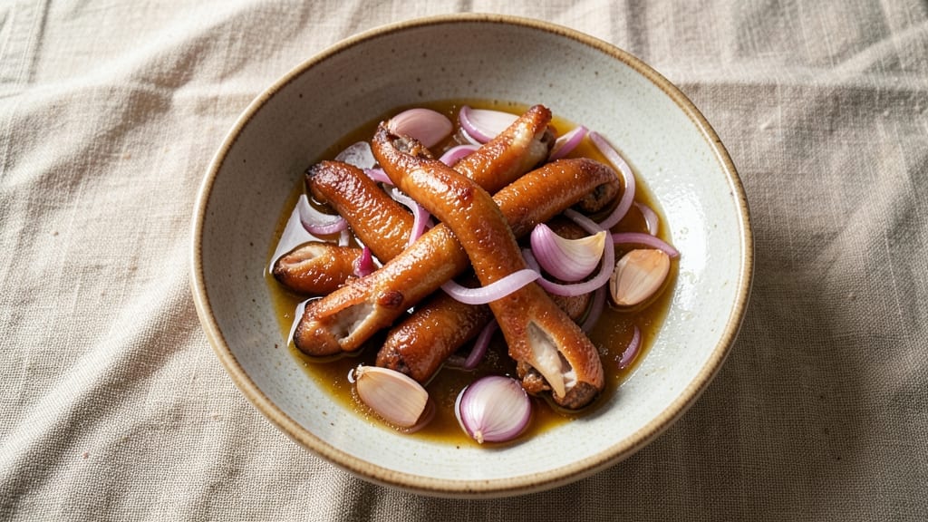 Pickled Chicken Feet Recipe: Celery Crown Crunch Over Tangy Vinegar Bliss