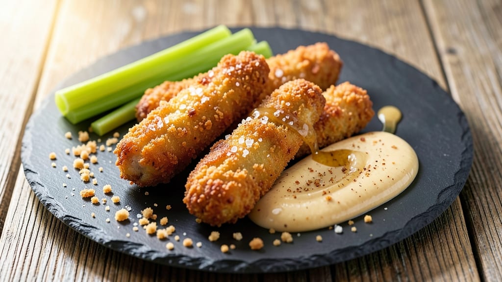 Raising Cane's Copycat Chicken Fingers Recipe: Crispy Celery Crown Over Creamy Herb Ranch